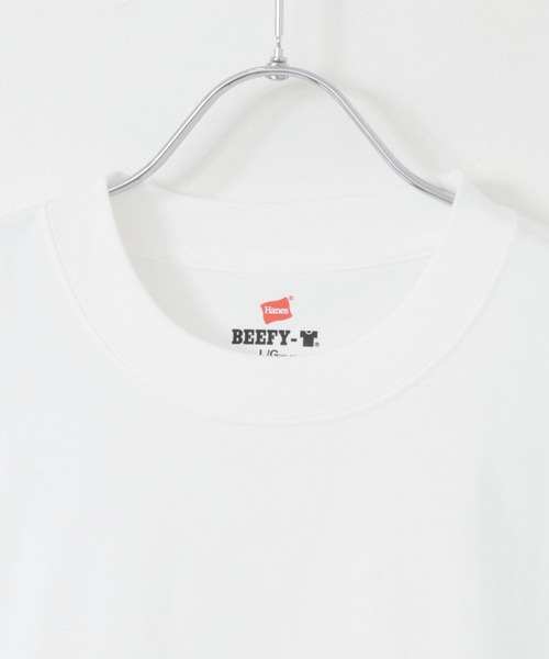 HANES(ヘインズ)の「『WEB限定』Hanes BEEFY T-SHIRTS 2P(Tシャツ/カットソー・メンズ・ブラック/ホワイト・X-LARGE/MEDIUM/LARGE)」の11枚目の写真