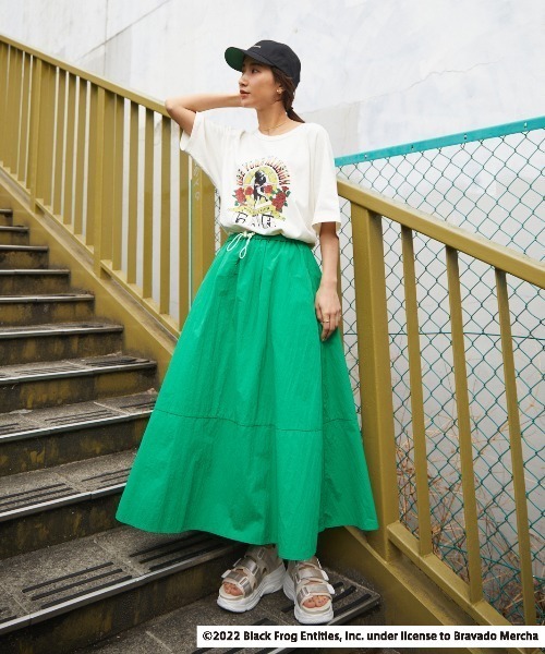 RODEO CROWNS WIDE BOWL（ロデオクラウンズワイドボウル）の「GS ROCK ラグラン トップス（Tシャツ/カットソー・レディース・ネイビー/ブラック/オフホワイト・FREE）」の17枚目の写真