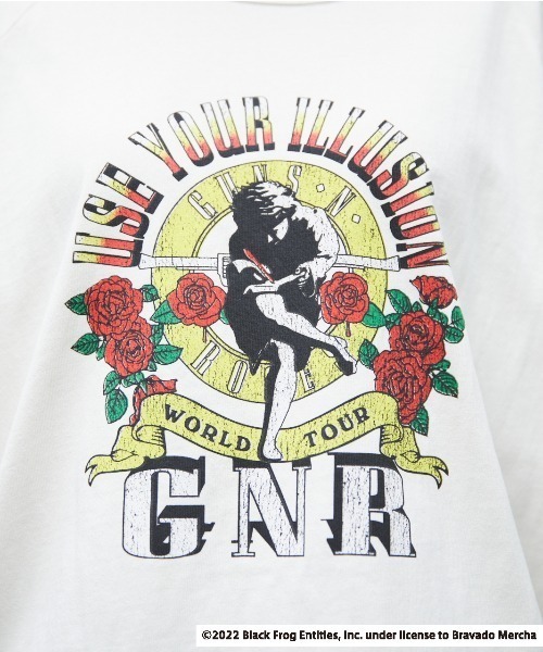 RODEO CROWNS WIDE BOWL（ロデオクラウンズワイドボウル）の「GS ROCK ラグラン トップス（Tシャツ/カットソー・レディース・ネイビー/ブラック/オフホワイト・FREE）」の20枚目の写真