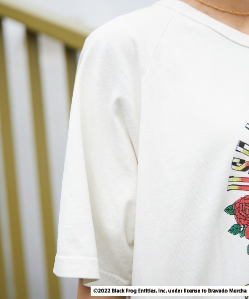 RODEO CROWNS WIDE BOWL（ロデオクラウンズワイドボウル）の「GS ROCK ラグラン トップス（Tシャツ/カットソー・レディース・ネイビー/ブラック/オフホワイト・FREE）」の21枚目の写真