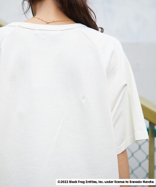 RODEO CROWNS WIDE BOWL（ロデオクラウンズワイドボウル）の「GS ROCK ラグラン トップス（Tシャツ/カットソー・レディース・ネイビー/ブラック/オフホワイト・FREE）」の22枚目の写真