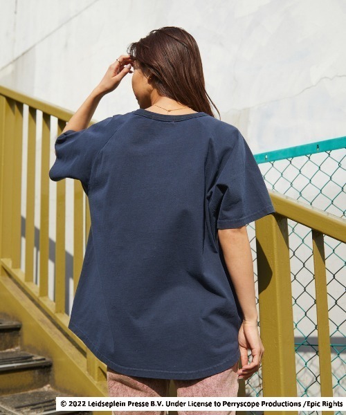 RODEO CROWNS WIDE BOWL（ロデオクラウンズワイドボウル）の「GS ROCK ラグラン トップス（Tシャツ/カットソー・レディース・ネイビー/ブラック/オフホワイト・FREE）」の15枚目の写真