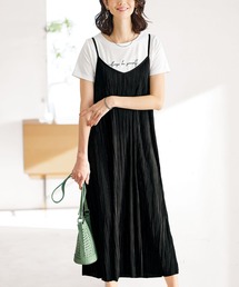 BELLUNA PLUS | プリーツ使いワンピースアンサンブル(ワンピース)