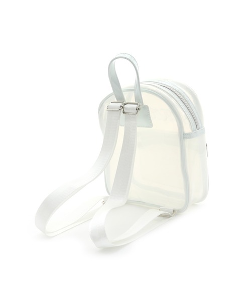 JENNI love（ジェニィラブ）の「フレークロゴクリアミニリュック（バックパック/リュック・キッズ・ラベンダー/サックスブルー/オフホワイト・F）」の6枚目の写真