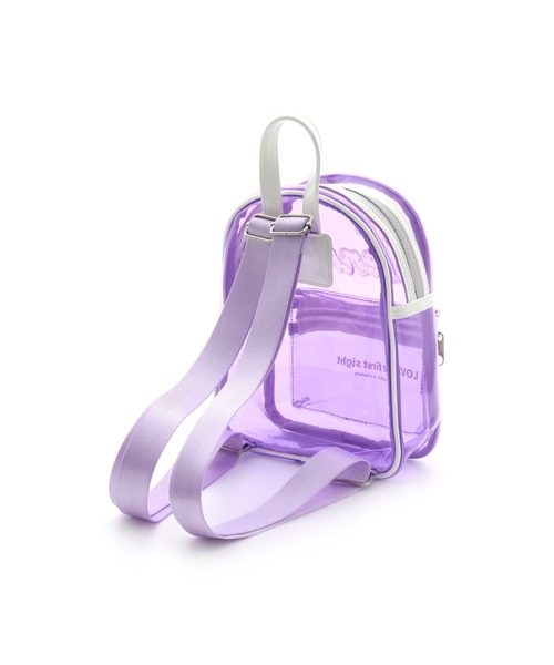 JENNI love（ジェニィラブ）の「フレークロゴクリアミニリュック（バックパック/リュック・キッズ・ラベンダー/サックスブルー/オフホワイト・F）」の12枚目の写真