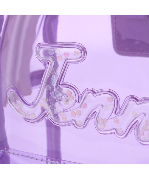 JENNI love（ジェニィラブ）の「フレークロゴクリアミニリュック（バックパック/リュック・キッズ・ラベンダー/サックスブルー/オフホワイト・F）」の7枚目の写真