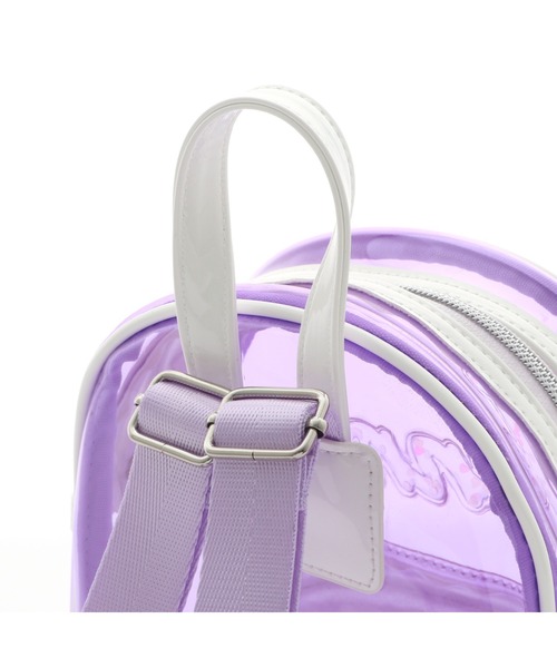 JENNI love（ジェニィラブ）の「フレークロゴクリアミニリュック（バックパック/リュック・キッズ・ラベンダー/サックスブルー/オフホワイト・F）」の14枚目の写真