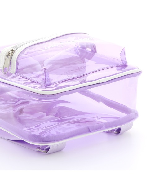 JENNI love（ジェニィラブ）の「フレークロゴクリアミニリュック（バックパック/リュック・キッズ・ラベンダー/サックスブルー/オフホワイト・F）」の16枚目の写真