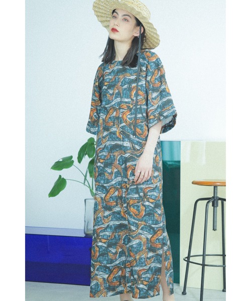 ROSE BUD（ローズバッド）の「アフリカ柄ワンピース（ワンピース  