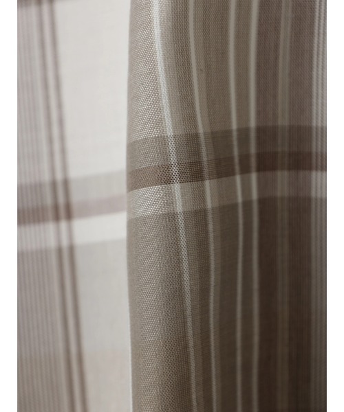 AMERICAN HOLIC（アメリカンホリック）の「SET ボイルシャツ+タンクセット（アンサンブル・レディース・モカ/チェック/アイボリー/カーキ・L/M）」の8枚目の写真