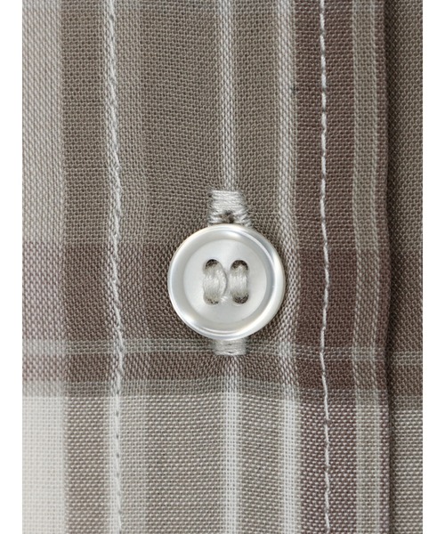 AMERICAN HOLIC（アメリカンホリック）の「SET ボイルシャツ+タンクセット（アンサンブル・レディース・モカ/チェック/アイボリー/カーキ・L/M）」の14枚目の写真