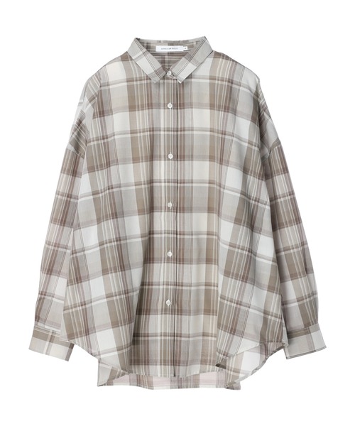 AMERICAN HOLIC（アメリカンホリック）の「SET ボイルシャツ+タンクセット（アンサンブル・レディース・モカ/チェック/アイボリー/カーキ・L/M）」の16枚目の写真