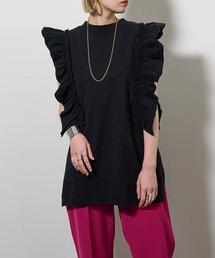 DOZUME FRILL N/S Tシャツ