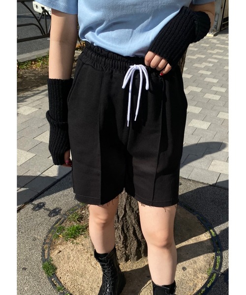 WC(ダブル シー)の「スウェットショートパンツ(その他パンツ・レディース・ブラック/グレー・FREE)」の1枚目の写真