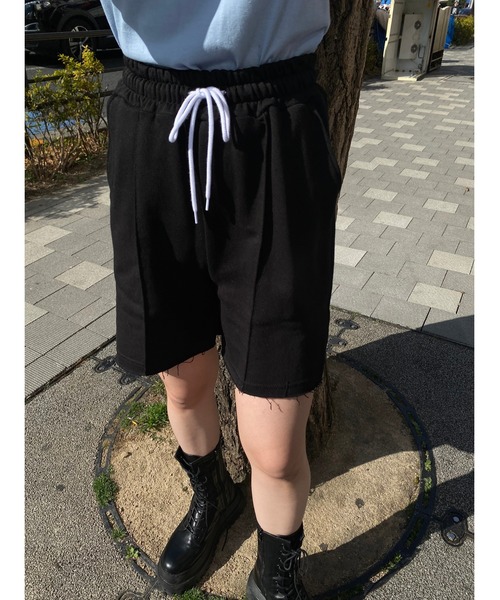 WC(ダブル シー)の「スウェットショートパンツ(その他パンツ・レディース・ブラック/グレー・FREE)」の3枚目の写真