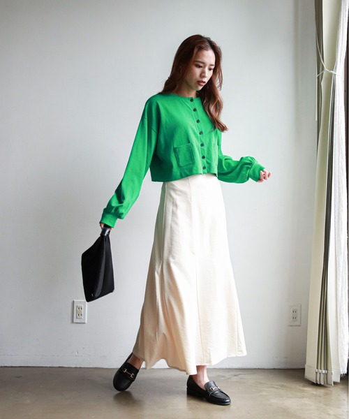 feepur（フェピュール）の「ストレッチマーメイドロングスカート（スカート・レディース・ベージュ/ブラック/パープル/アイボリー・MEDIUM）」の9枚目の写真