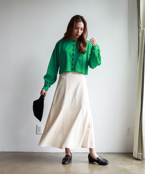 feepur（フェピュール）の「ストレッチマーメイドロングスカート（スカート・レディース・ベージュ/ブラック/パープル/アイボリー・MEDIUM）」の10枚目の写真