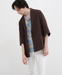 Lui's | トリコット6分袖1Bオーバージャケット(テーラードジャケット)