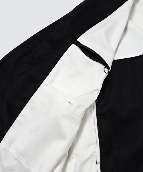 WhoWhat(フーワット)の「MOTORCYCLE JACKET(ブルゾン・メンズ・ベージュ/ブラック・S/M)」の8枚目の写真