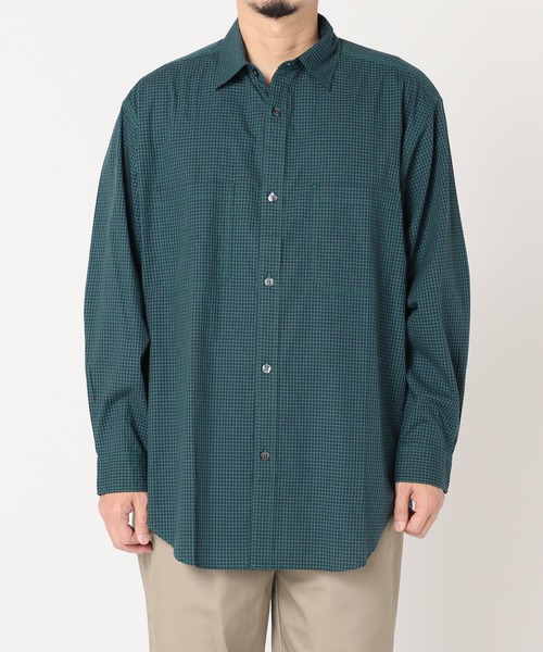 JOURNAL STANDARD relume（ジャーナルスタンダード　レリューム）の「オーバーサイズ ハイキングチェックシャツ（シャツ/ブラウス・メンズ・ベージュ/ネイビー/ピンク・MEDIUM/LARGE）」の22枚目の写真