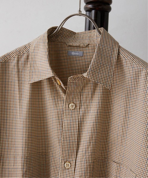 JOURNAL STANDARD relume（ジャーナルスタンダード　レリューム）の「オーバーサイズ ハイキングチェックシャツ（シャツ/ブラウス・メンズ・ベージュ/ネイビー/ピンク・MEDIUM/LARGE）」の20枚目の写真