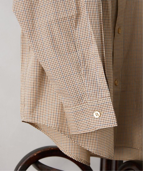 JOURNAL STANDARD relume（ジャーナルスタンダード　レリューム）の「オーバーサイズ ハイキングチェックシャツ（シャツ/ブラウス・メンズ・ベージュ/ネイビー/ピンク・MEDIUM/LARGE）」の21枚目の写真