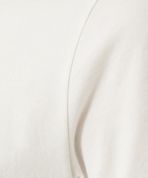 qualite（カリテ）の「コットンコンパクトカットソー（Tシャツ/カットソー・レディース・ブラック/オフホワイト/グリーン/サーモンピンク・フリー）」の18枚目の写真