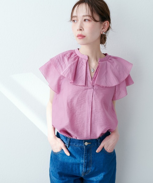 専用　ビアズリー　スキッパー　バックタックリネンブラウス　美品☆ 専用 ビアズリー スキッパー バックタックリネンブラウス 美品