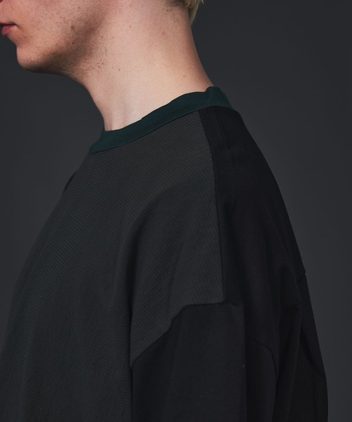 CITY TOKYO（シティトウキョウ）の「スクエアデザインオーバーサイズTシャツ（Tシャツ/カットソー・メンズ・ブラック/オフホワイト/グリーン・1/2）」の14枚目の写真