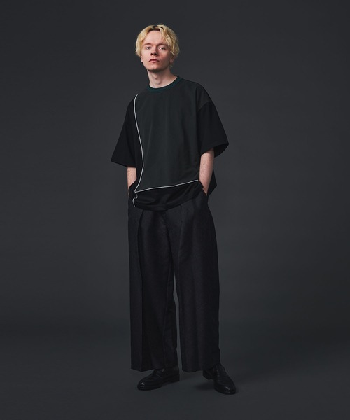 CITY TOKYO（シティトウキョウ）の「スクエアデザインオーバーサイズTシャツ（Tシャツ/カットソー・メンズ・ブラック/オフホワイト/グリーン・1/2）」の17枚目の写真