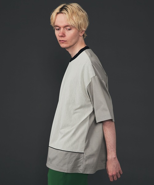 CITY TOKYO（シティトウキョウ）の「スクエアデザインオーバーサイズTシャツ（Tシャツ/カットソー・メンズ・ブラック/オフホワイト/グリーン・1/2）」の18枚目の写真