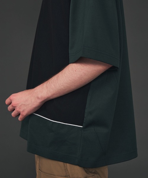 CITY TOKYO（シティトウキョウ）の「スクエアデザインオーバーサイズTシャツ（Tシャツ/カットソー・メンズ・ブラック/オフホワイト/グリーン・1/2）」の20枚目の写真