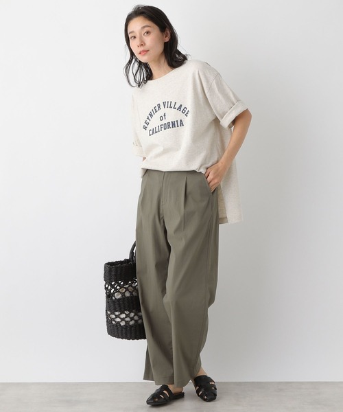 LEPSIM(レプシィム)の「ライトバギーパンツ 270020(その他パンツ・レディース・カーキ/グレイッシュベージュ・MEDIUM/LARGE)」の4枚目の写真