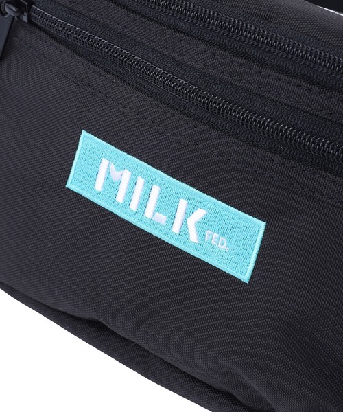 MILKFED.(ミルクフェド)の「TOP LOGO FANNY PACK LIMITED COLOR/ ウエストポーチ/ヒップバッグ(ボディバッグ/ウエストポーチ・レディース・ブラック・ONE SIZE)」の9枚目の写真