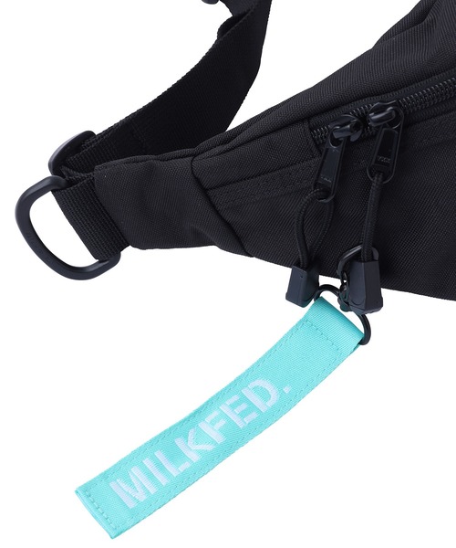 MILKFED.(ミルクフェド)の「TOP LOGO FANNY PACK LIMITED COLOR/ ウエストポーチ/ヒップバッグ(ボディバッグ/ウエストポーチ・レディース・ブラック・ONE SIZE)」の10枚目の写真