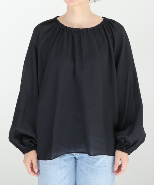 DEUXIEME CLASSE - Deuxieme Classe　Gather Sleeve 　ブラウス Deuxieme Classe Gather Sleeve ブラウス(BLACK トップス