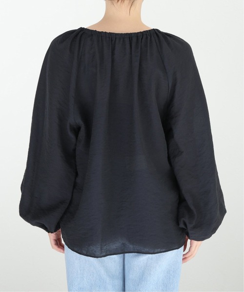 DEUXIEME CLASSE - elaulea　Gather Sleeve ブラウス(BLACK Deuxieme Classe（ドゥーズィエムクラス）の「*Gather Sleeve