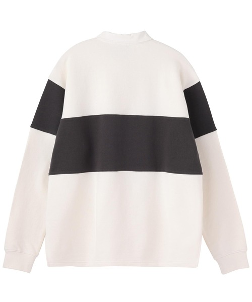 X-girl（エックスガール）の「RUGBY SWEATSHIRT（スウェット・レディース・ホワイト/グリーン/チャコール・S/M）」の12枚目の写真