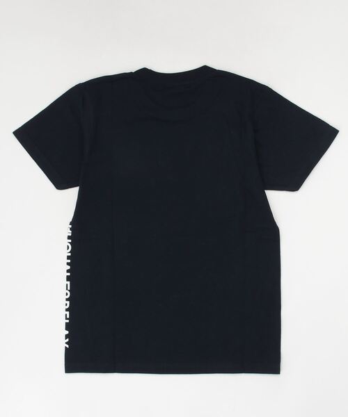 1piu1uguale3 RELAX(ウノピュウノウグァーレトレリラックス)の「1PIU1UGUALE3 RELAX(1PIU1UGUALE3 RELAX) キッズバックロゴプリントT(Tシャツ/カットソー・キッズ・ホワイト/ブラック/チャコールグレー/ネイビー/ライトブルー/グリーン/ロイヤルブルー/パープル/ライトピンク・150/140/130/110/120)」の13枚目の写真