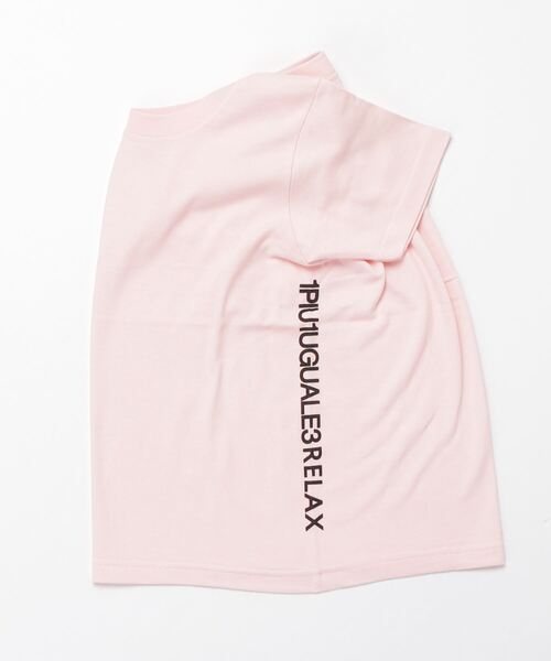 1piu1uguale3 RELAX(ウノピュウノウグァーレトレリラックス)の「1PIU1UGUALE3 RELAX(1PIU1UGUALE3 RELAX) キッズバックロゴプリントT(Tシャツ/カットソー・キッズ・ホワイト/ブラック/チャコールグレー/ネイビー/ライトブルー/グリーン/ロイヤルブルー/パープル/ライトピンク・150/140/130/110/120)」の17枚目の写真