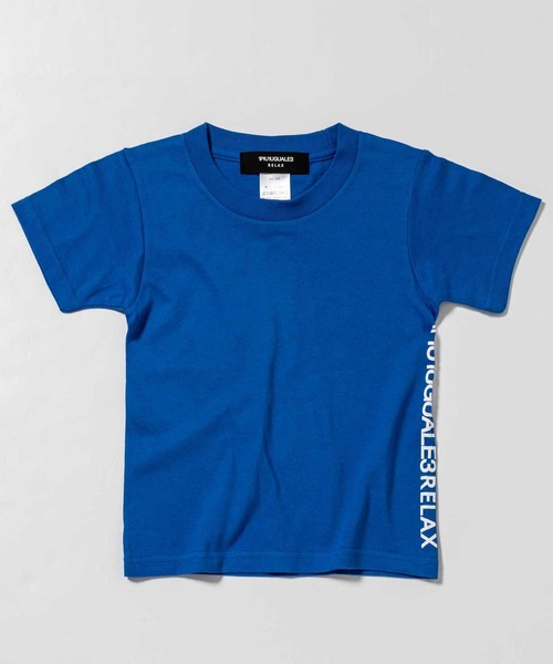 1piu1uguale3 RELAX(ウノピュウノウグァーレトレリラックス)の「1PIU1UGUALE3 RELAX(1PIU1UGUALE3 RELAX) キッズバックロゴプリントT(Tシャツ/カットソー・キッズ・ホワイト/ブラック/チャコールグレー/ネイビー/ライトブルー/グリーン/ロイヤルブルー/パープル/ライトピンク・150/140/130/110/120)」の7枚目の写真