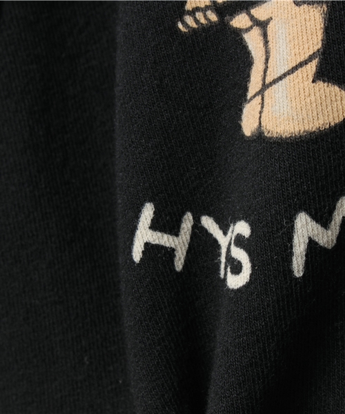 HYSTERIC MINI(ヒステリックミニ)の「Tattooing in mini parra shop フーデットベスト(スーパーストレッチ)(ベスト・キッズ・ブラック/レッド・110/100/120)」の4枚目の写真