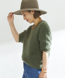 plage | *Cashmere Mix Fur 6分袖プルオーバー(ニット/セーター)