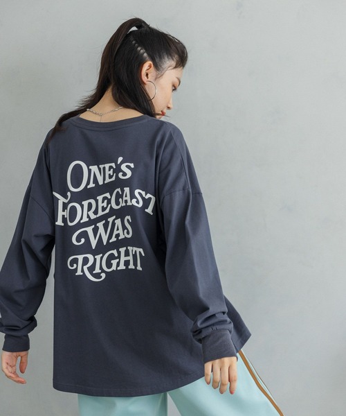 repipi armario(レピピ アルマリオ)の「バックロゴBIGロンT(Tシャツ/カットソー・キッズ・ホワイト/サックスブルー/グリーン/スミクロ・MEDIUM/LARGE)」の3枚目の写真