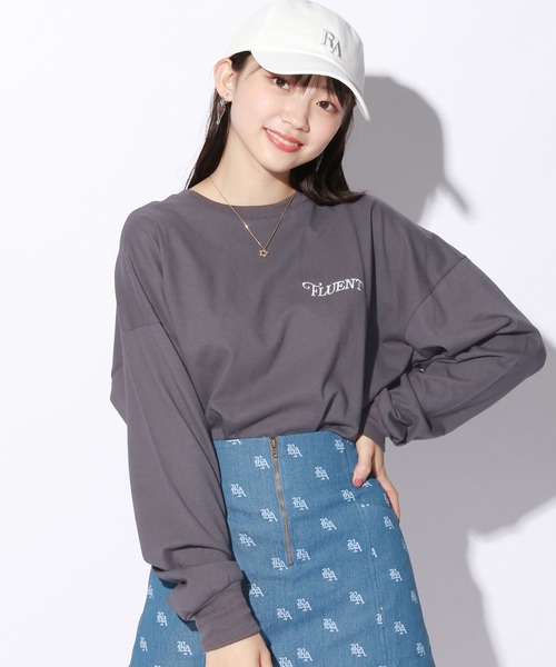 repipi armario(レピピ アルマリオ)の「バックロゴBIGロンT(Tシャツ/カットソー・キッズ・ホワイト/サックスブルー/グリーン/スミクロ・MEDIUM/LARGE)」の21枚目の写真