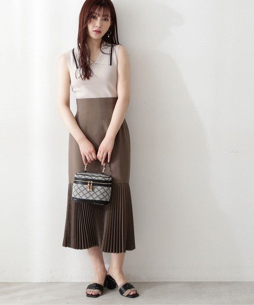 PROPORTION BODY DRESSING(プロポーションボディドレッシング)の「配色襟フレンチノースリーブニット / 1212270800(ニット/セーター・レディース・グレー/ボルドー/ネイビー・FREE)」の10枚目の写真