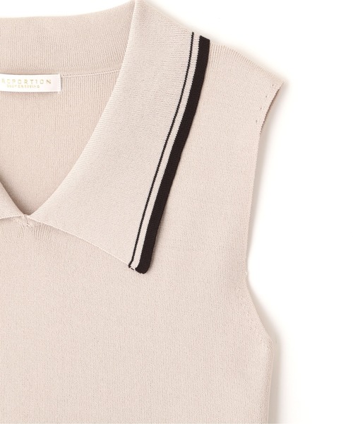 PROPORTION BODY DRESSING(プロポーションボディドレッシング)の「配色襟フレンチノースリーブニット / 1212270800(ニット/セーター・レディース・グレー/ボルドー/ネイビー・FREE)」の21枚目の写真