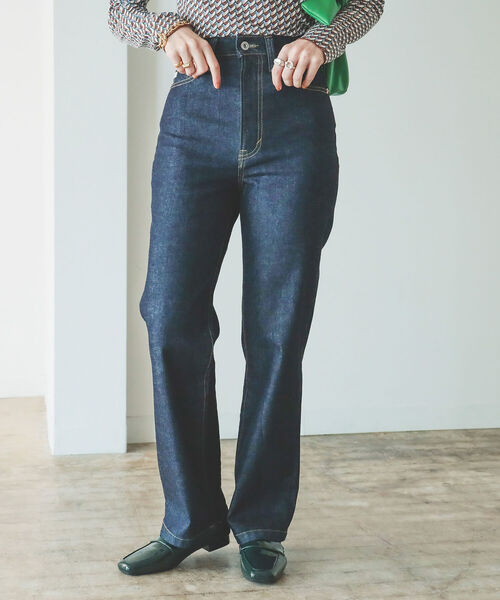 【未使用】BEAMS ビームス ストレートパンツ ワイドストレート デニムパンツ（デニムパンツ）｜BEAMS