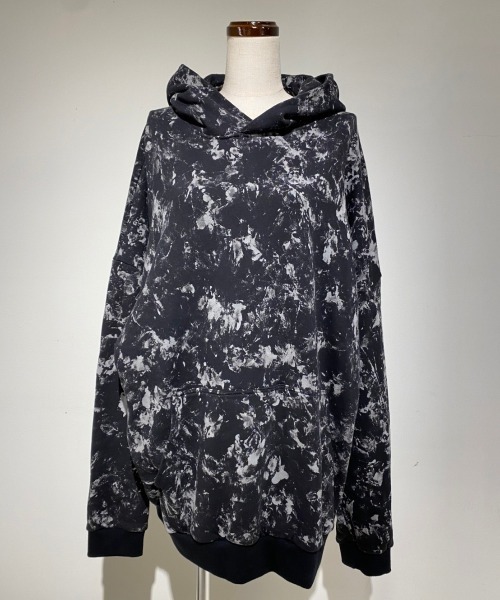KMRii（ケムリ）の「KMRii/ケムリ/Flake Dischaged Pullover（パーカー・メンズ・ブラック・1/2）」の8枚目の写真