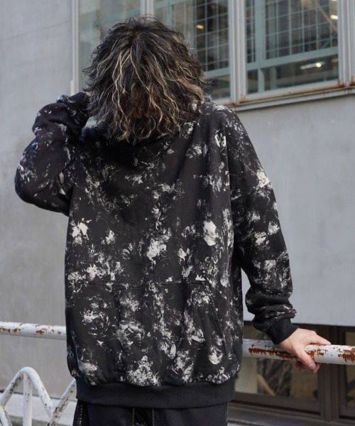 KMRii（ケムリ）の「KMRii/ケムリ/Flake Dischaged Pullover（パーカー・メンズ・ブラック・1/2）」の21枚目の写真